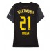 Borussia Dortmund Donyell Malen #21 Dámské Venkovní Dres 2024-25 Krátkým Rukávem